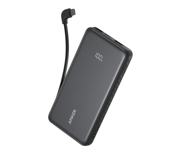ANKER Zolo Power Bank 10000mAh 22.5W Built-In USB-C Cable Black A110DH11 - 1371534 - zdjęcie